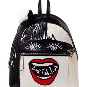 Danielle Nicole Disney Cruella Mini Backpack NWT | Black White Red Villain Bag